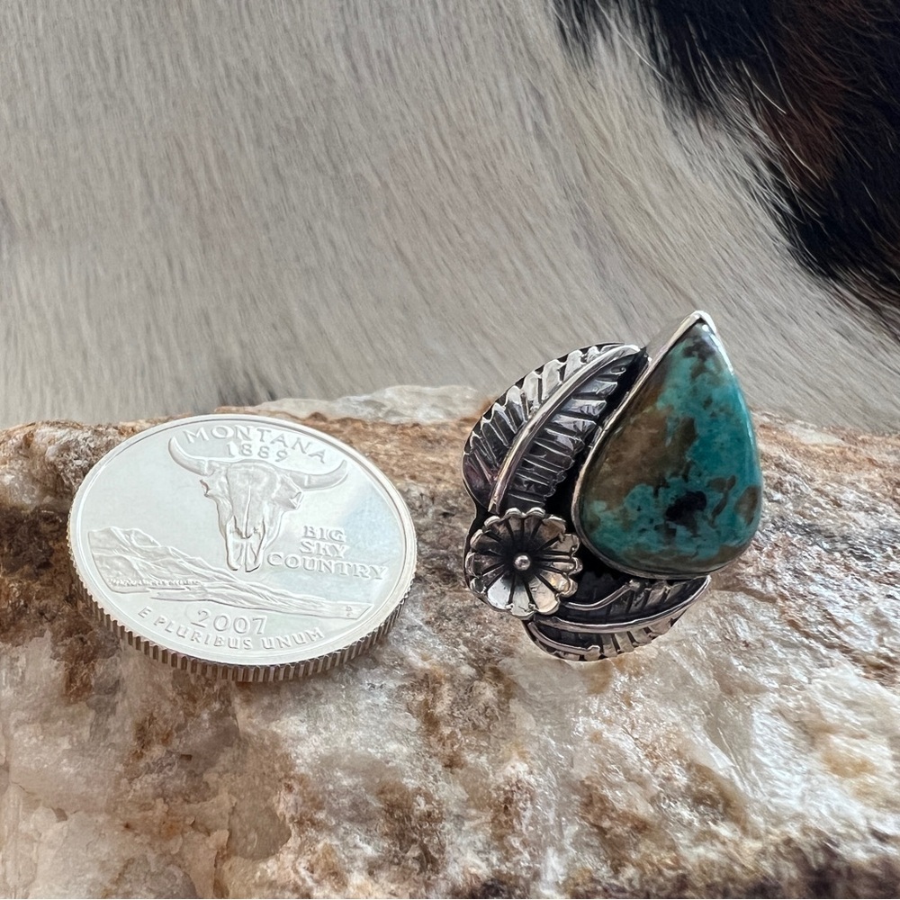 Kingman Turquoise Decorative Statement Navajo Wes… - image 5